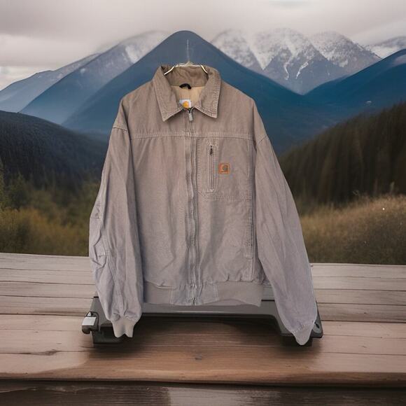 Carhartt Other - Vintage Carhartt J183 Tan Workwear Streetwear Jacket Grunge Sz XL Y2K